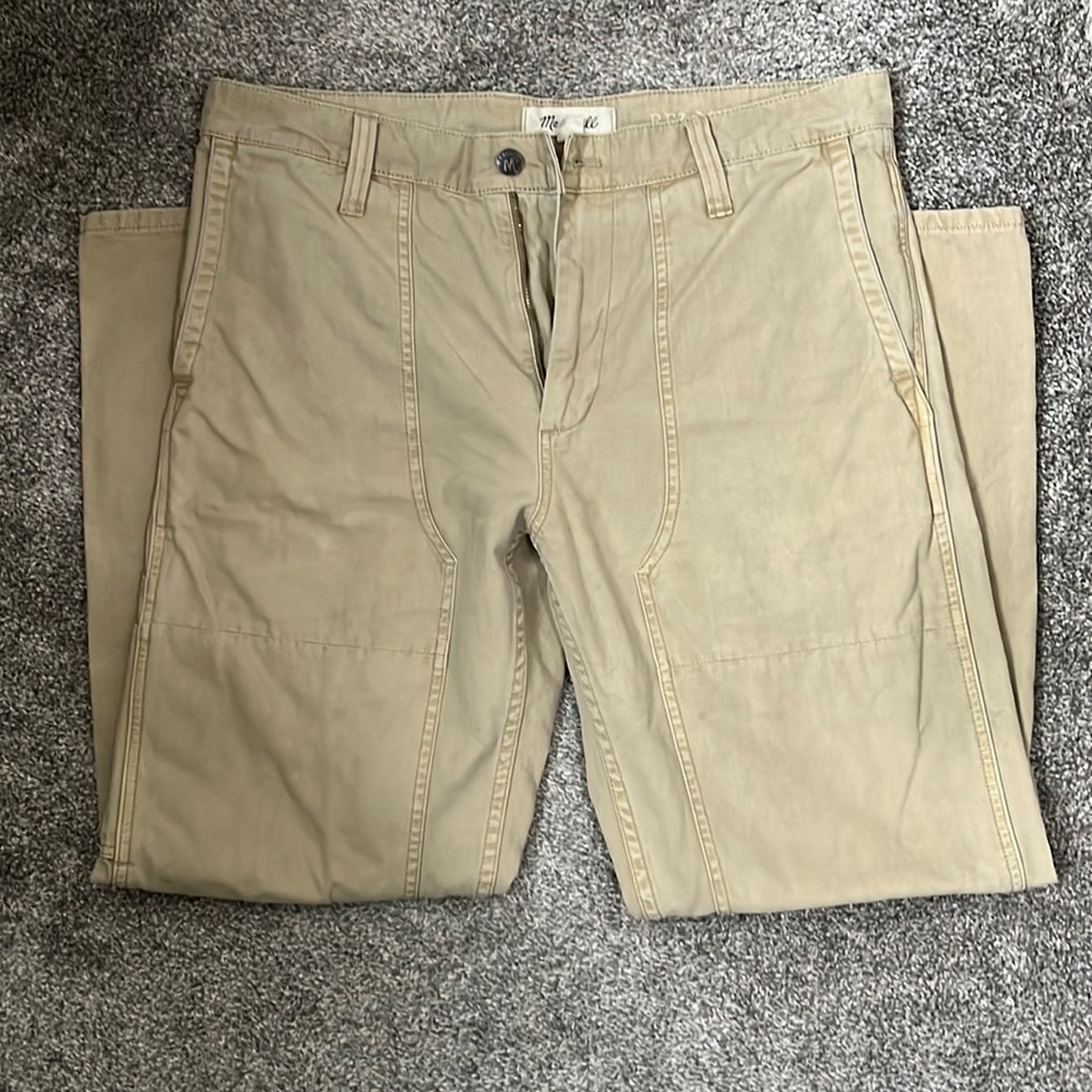 Madewell Relaxed Straight Double Knee Pants Size 33